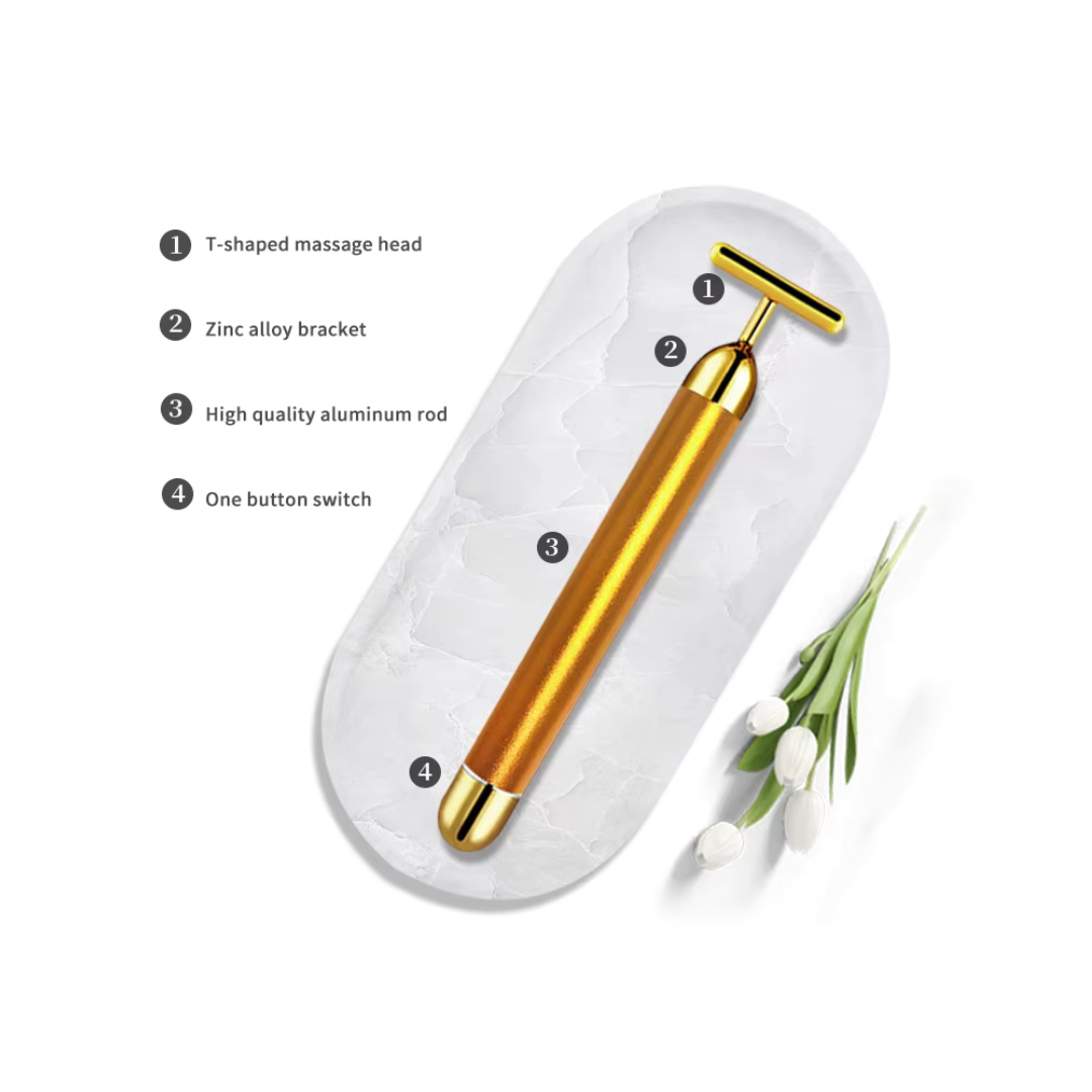 24K Electric Beauty Bar To Tone & Tighten Face