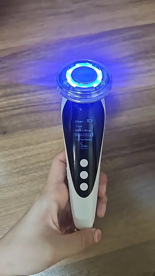 Microcurrent Red Light Photon EMS Face Lifting Massager