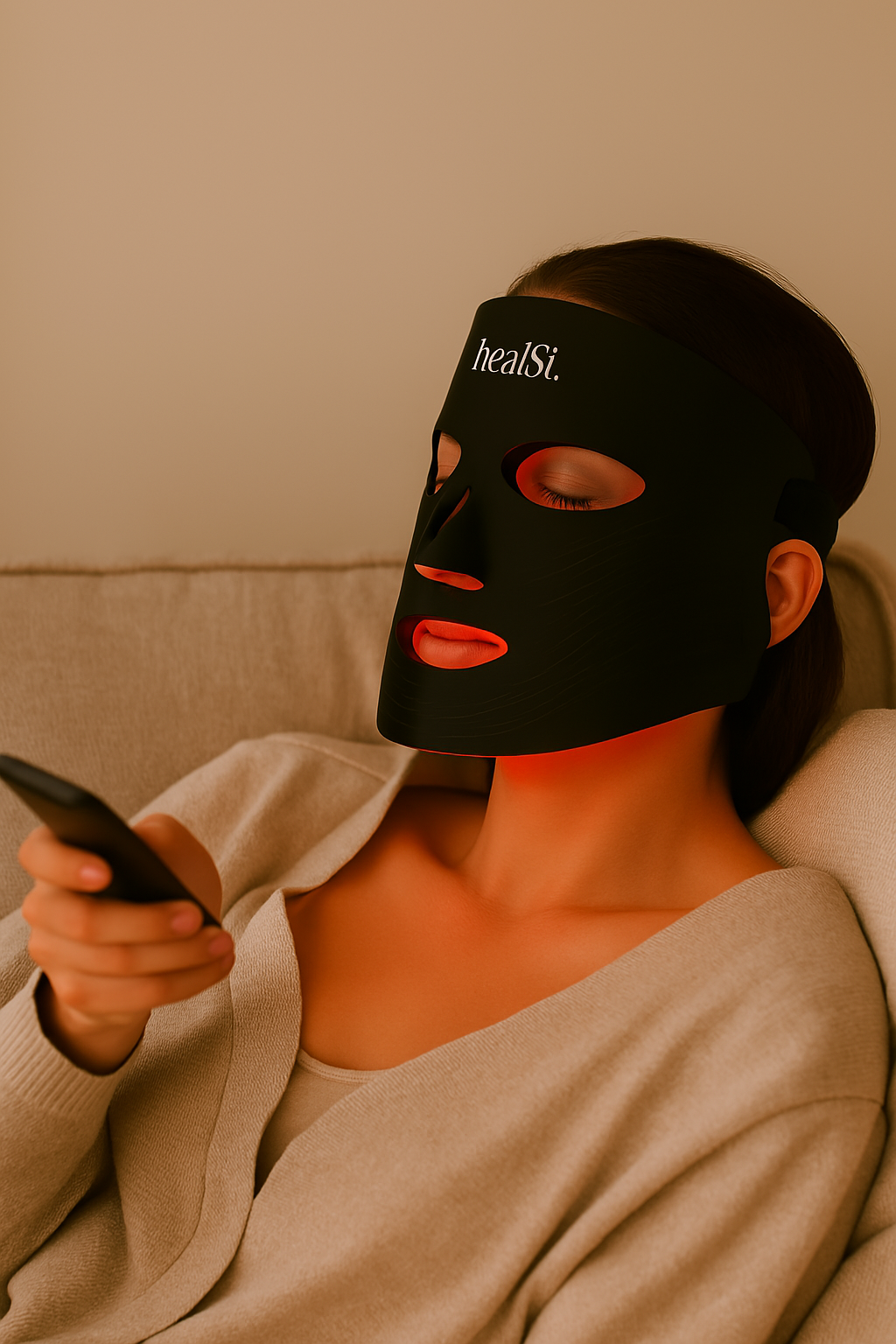 Premium LED Red Light + Infrared Face Mask