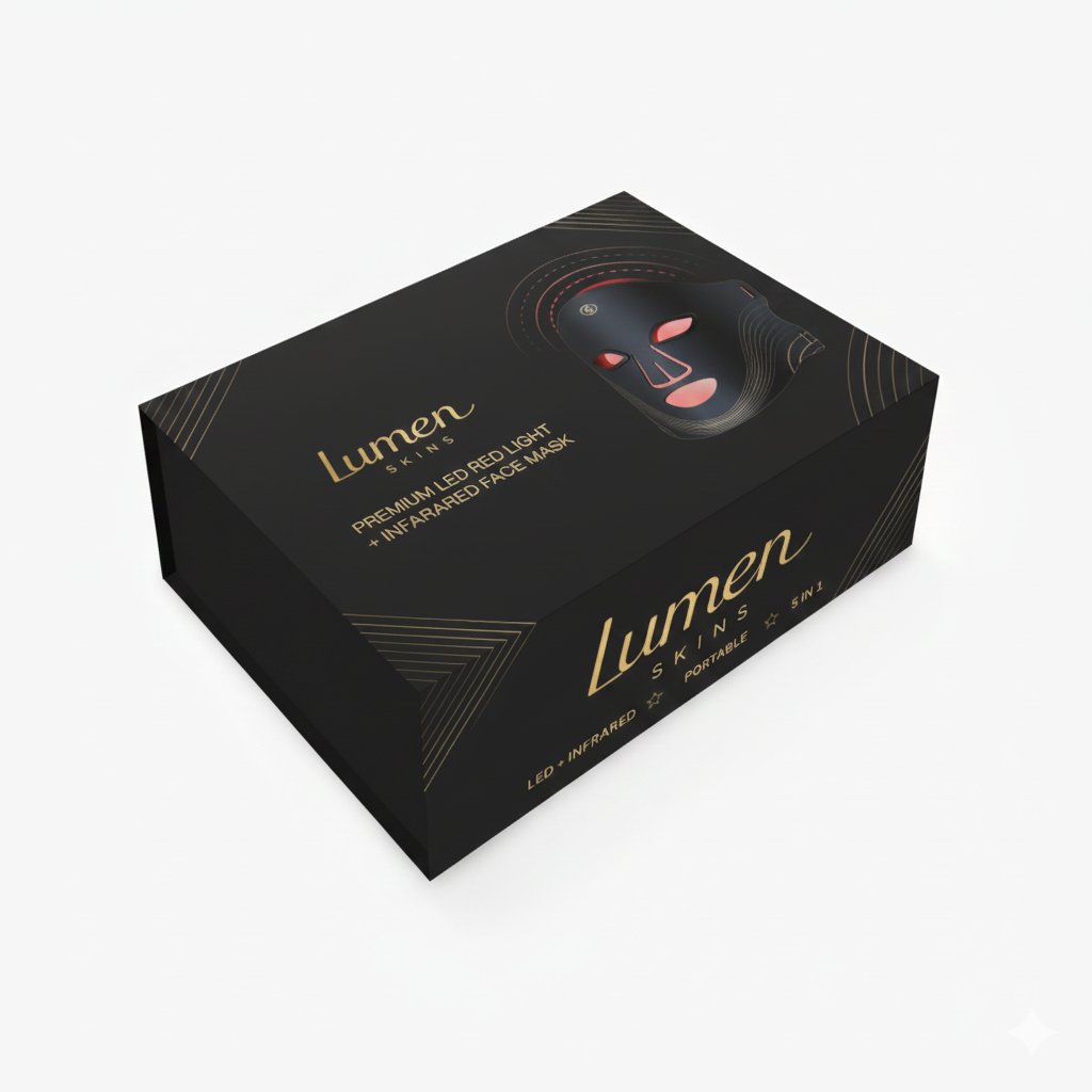 Premium LED Red Light + Infrared Face Mask