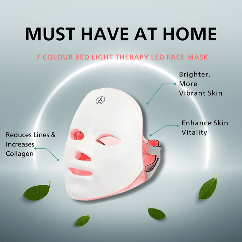 Red Light Therapy 7 Colour LED Face Mask