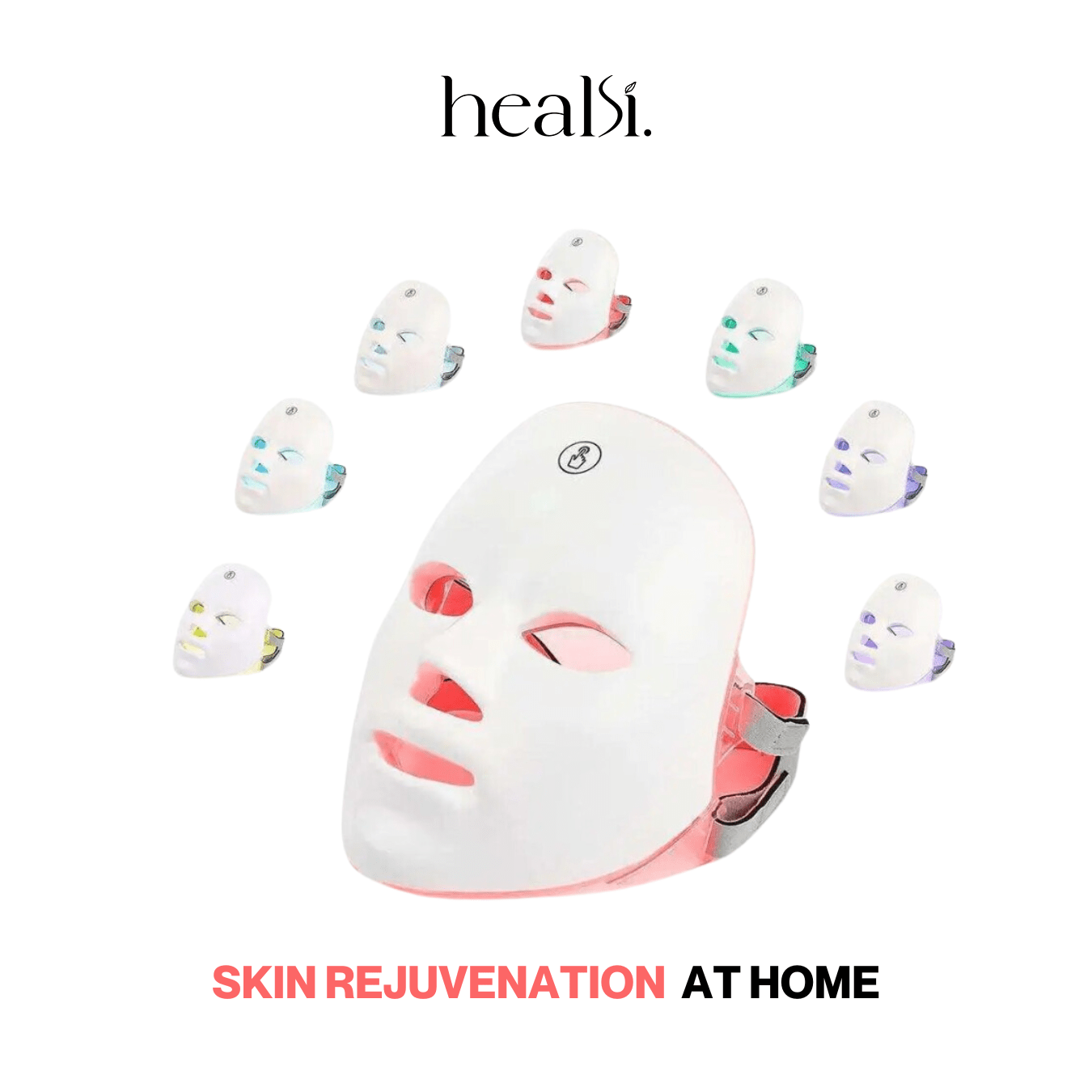 Red Light Therapy 7 Colour LED Face Mask