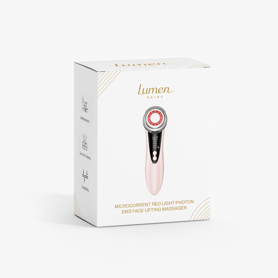 Microcurrent Red Light Photon EMS Face Lifting Massager