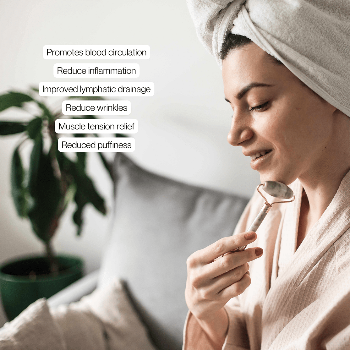 Stainless Steel Facial Roller & Gua Sha Set